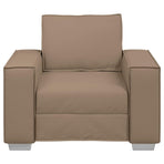Sofa Chair Cappuccino 100 cm Faux Leather