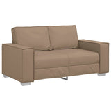 Sofa Cappuccino 160 x 78 x 84 cm Fabric - Front View