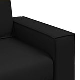 Sofa Black 160 x 78 x 84 cm Fabric - Close-Up Angle