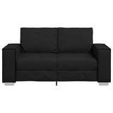 Loveseat Sofa Black 160 cm Faux Leather