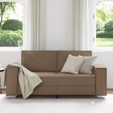 Sofa Cappuccino 180 x 78 x 84 cm Fabric - Side View