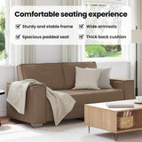 Loveseat Sofa Cappuccino 180 cm Faux Leather