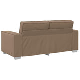 Loveseat Sofa Cappuccino 180 cm Faux Leather