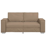 Loveseat Sofa Cappuccino 180 cm Faux Leather
