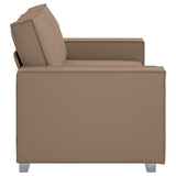 Sofa Cappuccino 180 x 78 x 84 cm Fabric - Rear View