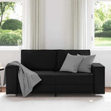 Sofa Black 180 x 78 x 84 cm Fabric - Side View