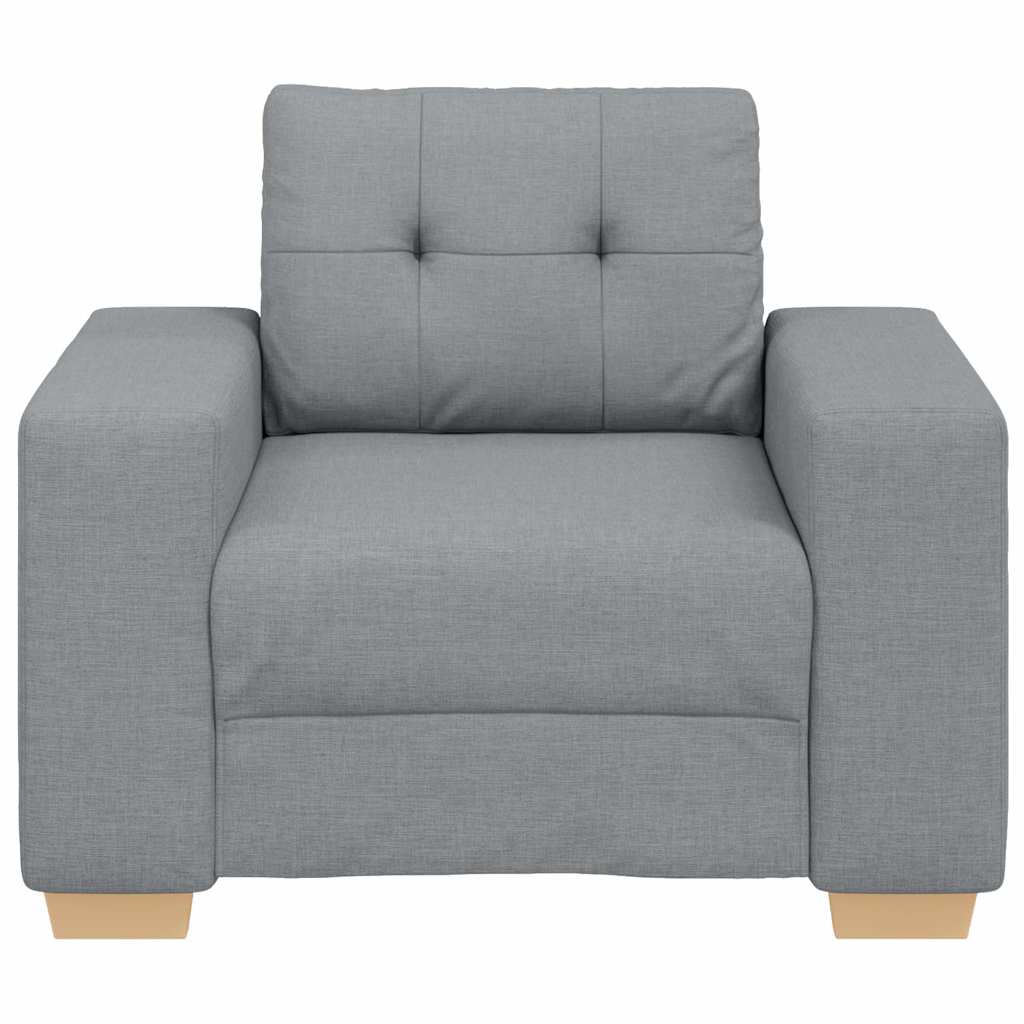 Sofa Chair Light Grey 100x78x80 cm Fabric