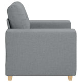 Sofa Chair Light Grey 100x78x80 cm Fabric - 45-Degree Angle