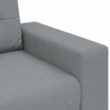 Sofa Chair Light Grey 100x78x80 cm Fabric - Close-Up Angle
