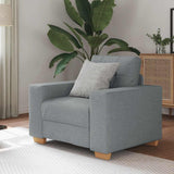 Sofa Chair Light Grey 100x78x80 cm Fabric
