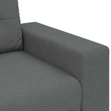 Sofa Chair Dark Grey 100x78x80 cm Fabric - Close-Up Angle