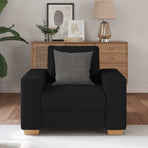 Sofa Chair Black 100x78x80 cm Fabric