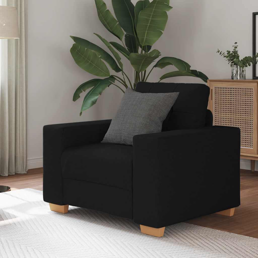Sofa Chair Black 100x78x80 cm Fabric