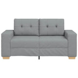 Loveseat Sofa Light Grey 160x77x82 cm Fabric - Top-Down View