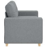 Loveseat Sofa Light Grey 160x77x82 cm Fabric - 45-Degree Angle