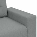 Loveseat Sofa Light Grey 160x77x82 cm Fabric