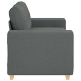 Loveseat Sofa Dark Grey 160x77x82 cm Fabric