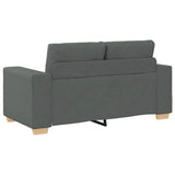 Loveseat Sofa Dark Grey 160x77x82 cm Fabric