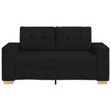 Loveseat Sofa Black 160x77x82 cm Fabric - Top-Down View