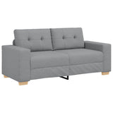 Loveseat Sofa Light Grey 180x77x82 cm Fabric