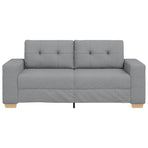 Loveseat Sofa Light Grey 180x77x82 cm Fabric