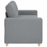 Loveseat Sofa Light Grey 180x77x82 cm Fabric - 45-Degree Angle
