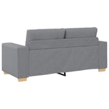 Loveseat Sofa Light Grey 180x77x82 cm Fabric
