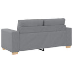Loveseat Sofa Light Grey 180x77x82 cm Fabric