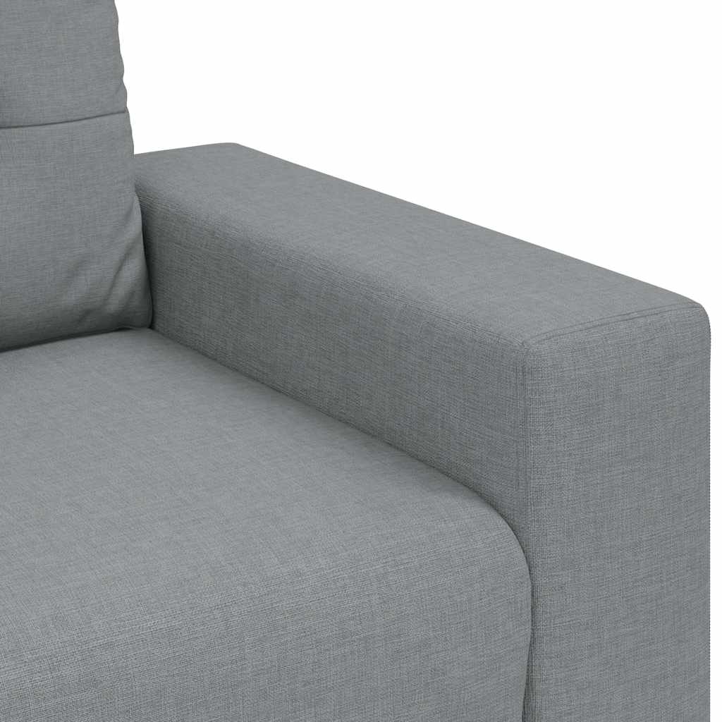 Loveseat Sofa Light Grey 180x77x82 cm Fabric