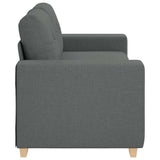 Loveseat Sofa Dark Grey 180x77x82 cm Fabric - 45-Degree Angle