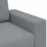 3-Seater Sofa Light Grey 220x78x80 cm Fabric