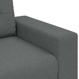 3-Seater Sofa Dark Grey 220x78x80 cm Fabric
