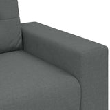 3-Seater Sofa Dark Grey 180 cm Fabric - Close-Up Angle