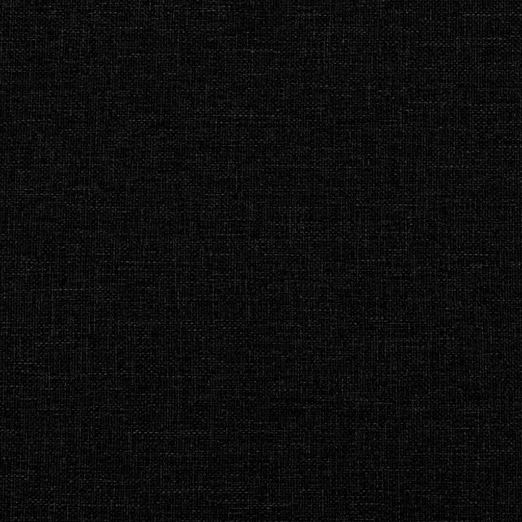 3-Seater Sofa Black 180 cm Fabric