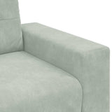 Sofa Chair Light Grey 100x78x80 cm Velvet