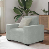 Sofa Chair Light Grey 100x78x80 cm Velvet