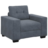 Sofa Chair Dark Grey 100x78x80 cm Velvet