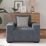 Sofa Chair Dark Grey 100x78x80 cm Velvet