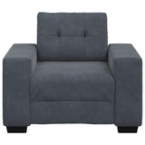 Sofa Chair Dark Grey 100x78x80 cm Velvet