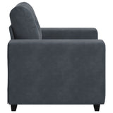 Sofa Chair Dark Grey 100x78x80 cm Velvet