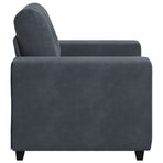 Sofa Chair Dark Grey 100x78x80 cm Velvet