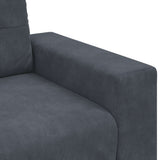 Sofa Chair Dark Grey 100x78x80 cm Velvet - Close-Up Angle