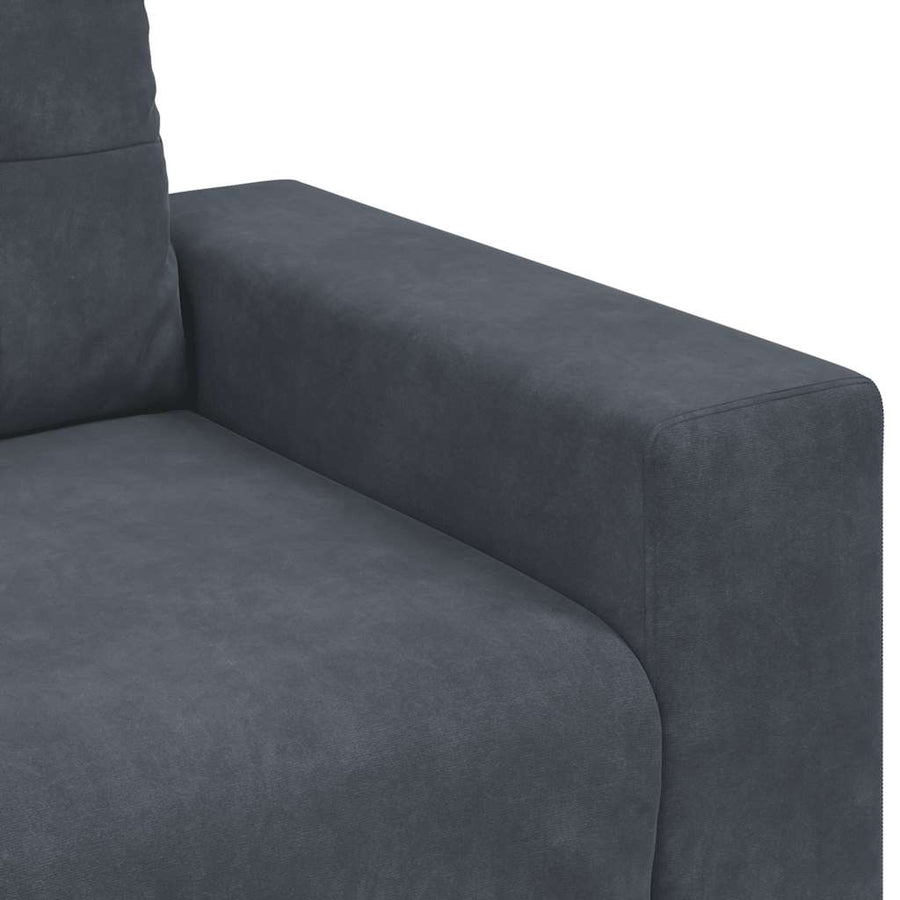 Sofa Chair Dark Grey 100x78x80 cm Velvet