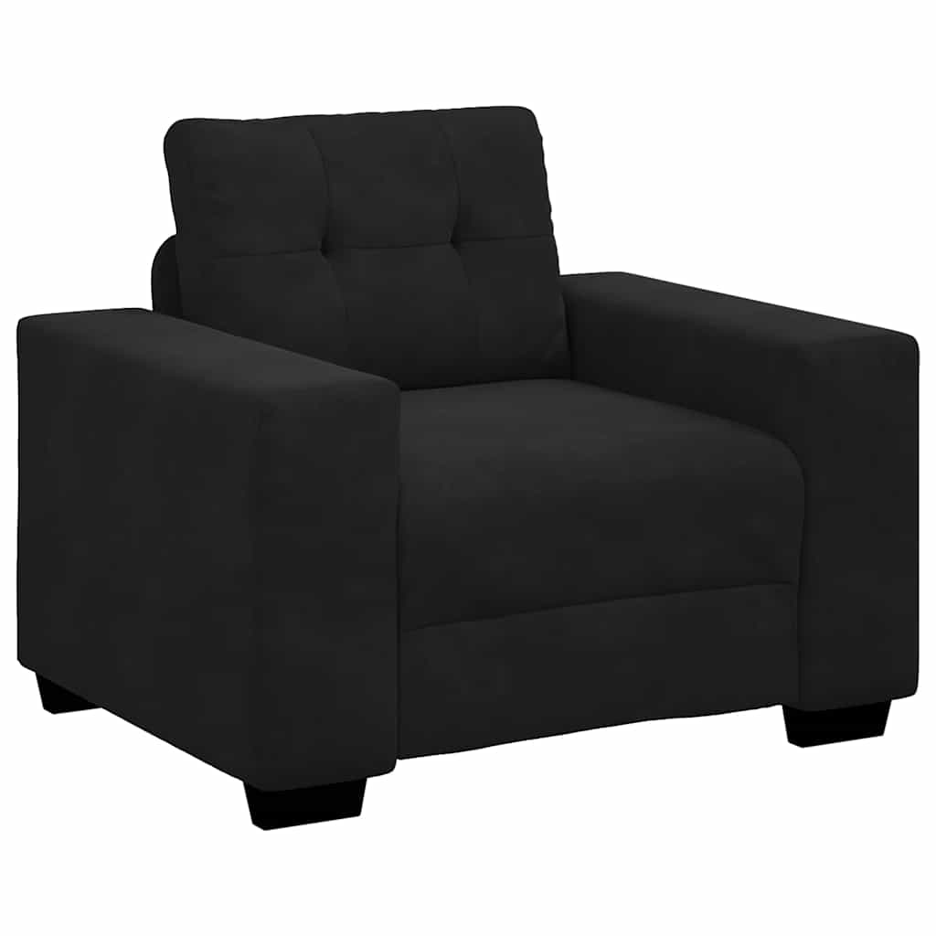 Sofa Chair Black 100x78x80 cm Velvet