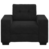 Sofa Chair Black 100x78x80 cm Velvet