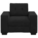 Sofa Chair Black 100x78x80 cm Velvet