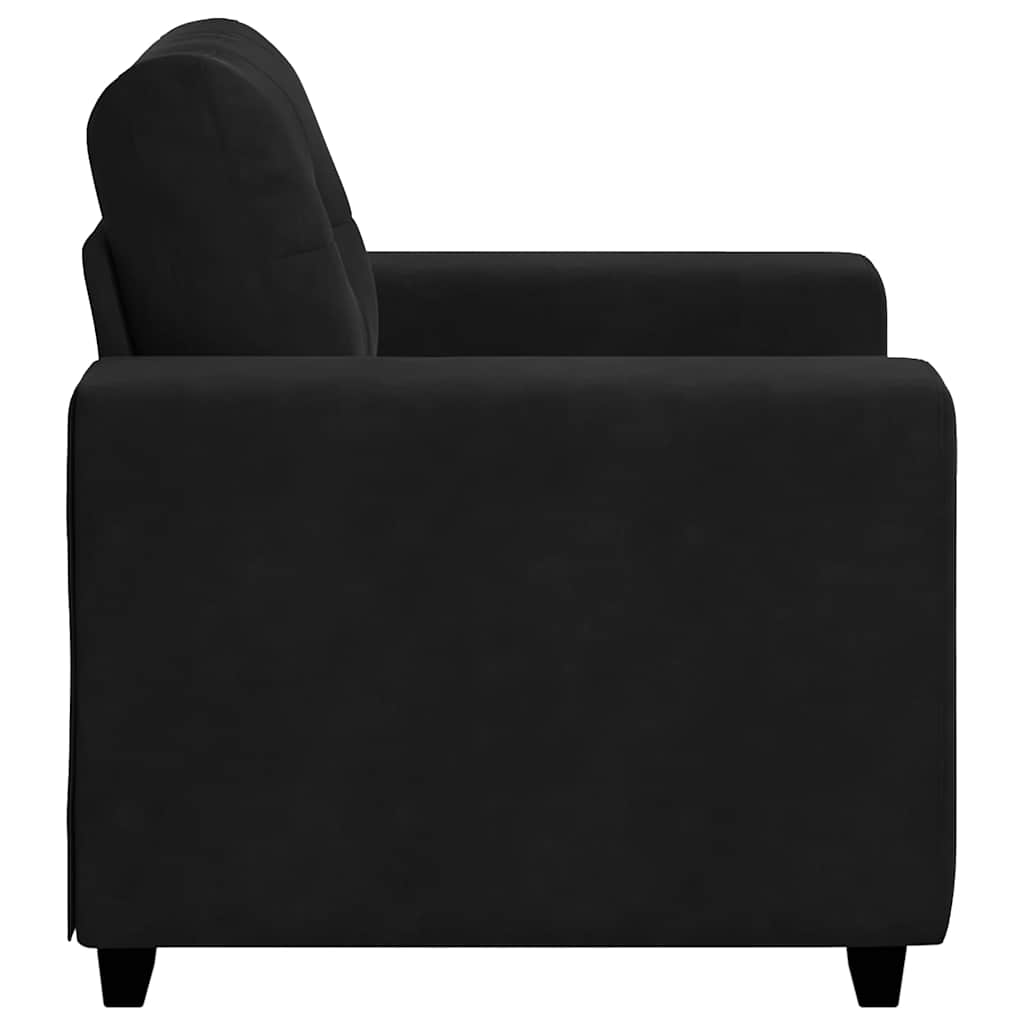 Sofa Chair Black 100x78x80 cm Velvet