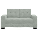 Loveseat Sofa Light Grey 160x77x82 cm Velvet