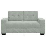 Loveseat Sofa Light Grey 160x77x82 cm Velvet