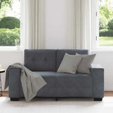 Loveseat Sofa Dark Grey 160x77x82 cm Velvet